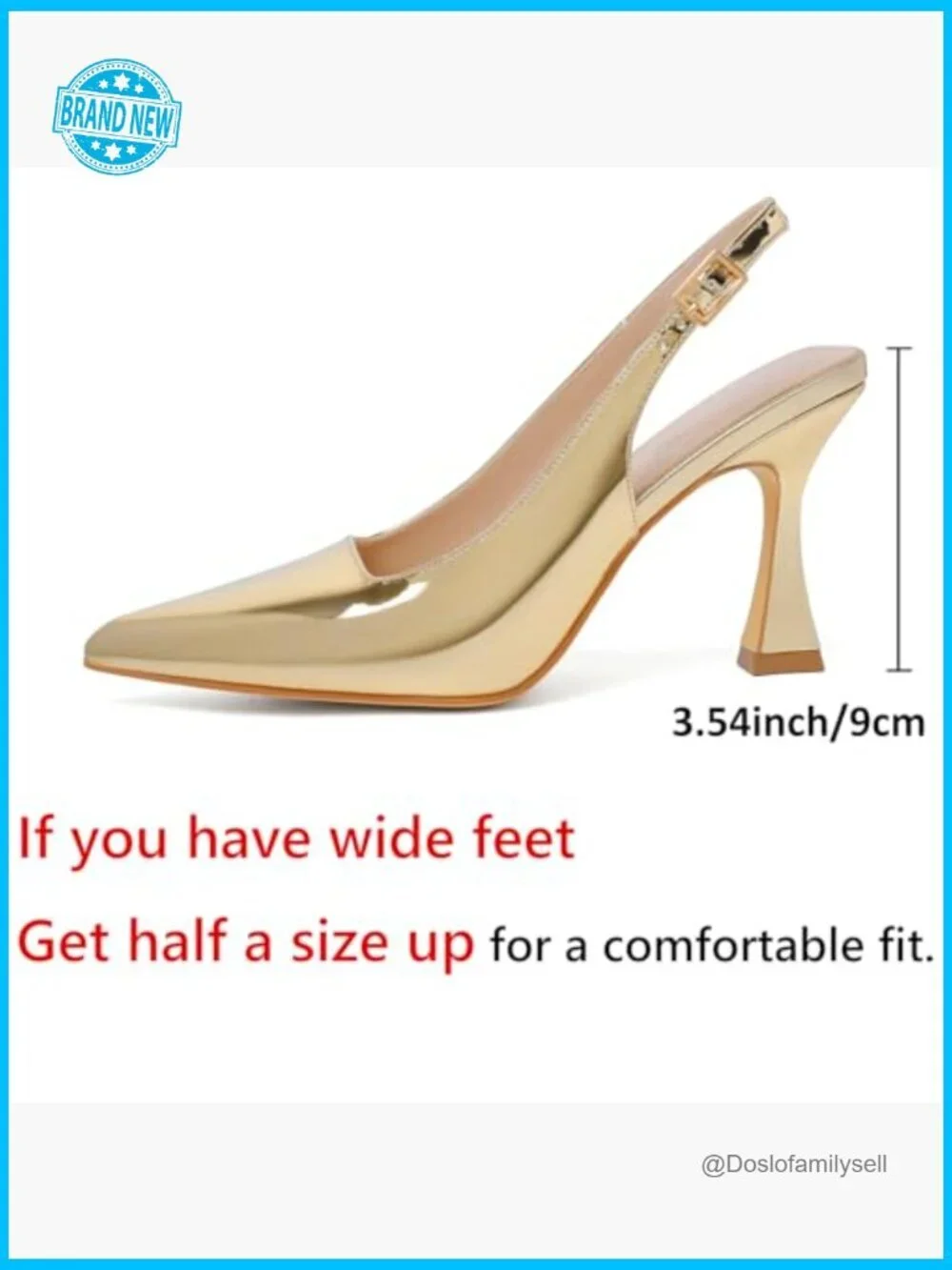 Slingback Kitten Heels Elegant Pointed Toe Pumps Wedding Prom Party Dress Shoes